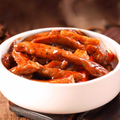 Chinese Professional Factory Food Black Pepper Chicken Fillet  Fast Food Package Pre-cooked Dish Restaurant Takeout