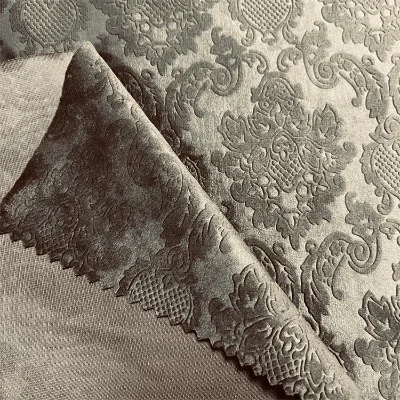 100% Polyester Velvet Fabrics for Upholstered 3D Embossed Flower Design DTY/FDY Textiles Sofa/curtain/Pillow