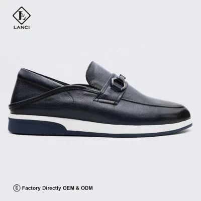LANCI Wholesale Men's Designer Boat Shoes Casual Loafers Chaussures Hommes Customized Shoes for Men