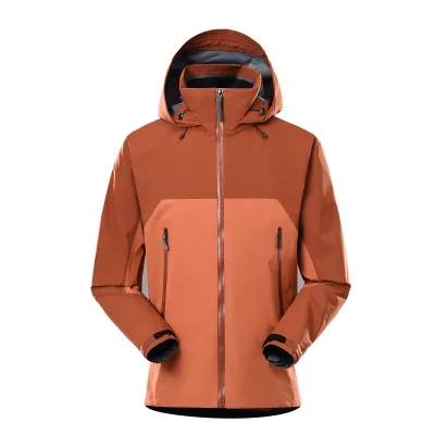 Men's Hiking Jacket Chaquea Prueba De Agua Waterproof Windbreaker Lightweight Jacket Hooded Customized Logo Jacket
