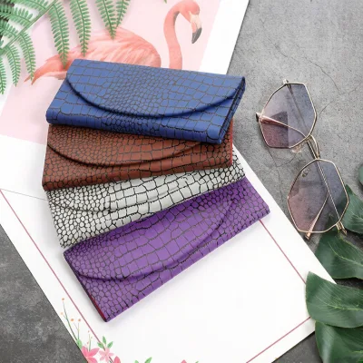 Handmade Folding Triangle PU Sunglasses case Hard Glasses Case Premium Eyeglasses Cases Packaging Box