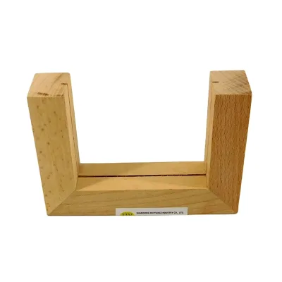 Custom Handmade Natural Unfinished Cheap Wooden Menu Holder