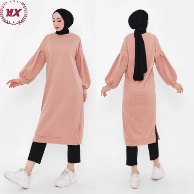 Hot New Sale Selling Crew Neck Soft Blend Powder Pink Women Customized