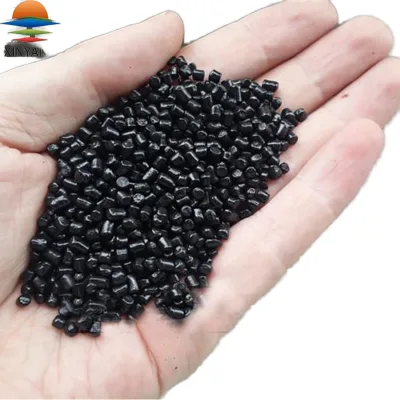 Industrial Black Color Masterbatch Uniform Black Shade High Tinting Strength for Plastic Extrusion Blown Film Products