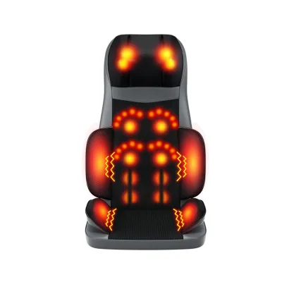 Portable Home Massage Cushion Seat Whole-Body Leather Massager with Focus on Neck Back Waist Head-for Chair or Pillow Use