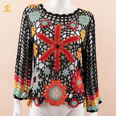 Hot Sale in Europe Summer Reliable Quality Lady Plus-sizes Beach Dresses Women Boho Casual Bikini Hand Woven Cover up