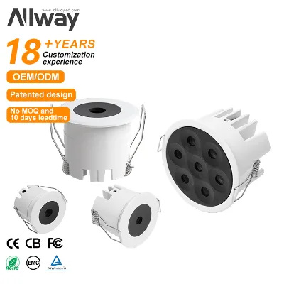 Allway High Quality CCT Anti Glare Downlight Decorative Mini Spotlight LED Spot Light Frame Housing