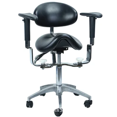 Cunkang Steel Microscope Medical Diagnosis Chair Rotatable Lift Doctor's Saddle Chair for Hospital Clinic Use