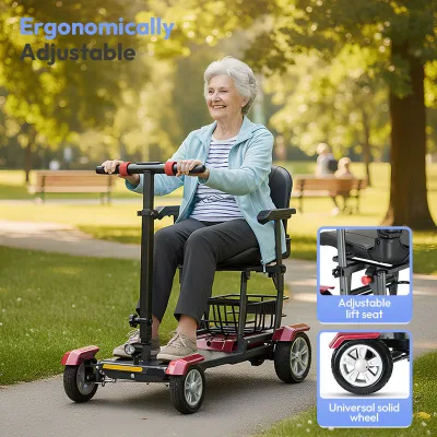 Compact Foldable Electric Scooter with Detachable Seat, NFC Display and Intelligent Turning Control