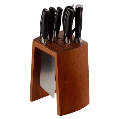 Best Selling Wooden Block Stand Wood Knives Storage Custom Wooden Wall Decorative Knife Holder