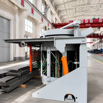 New 0.5Ton 500kg Smelting Aluminium Can Recycling Equipment Induction Melting Furnace