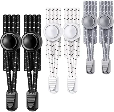 Wholesale Elastic Rope Branded Shoe Strings Stretch Tie Less Reflective No Tie Shoelaces