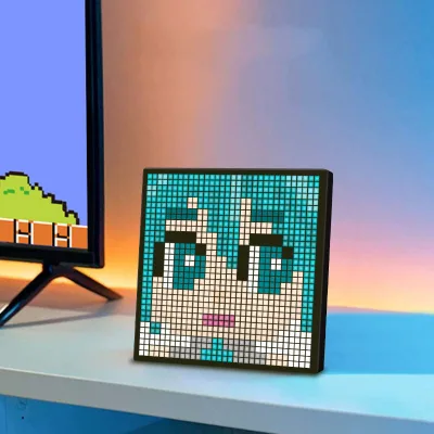 Square 5v 16x16 App Control Diy Animations Patterns Text Photo Frame Programmable Smart Screen Matrix Led Art Pixel Display
