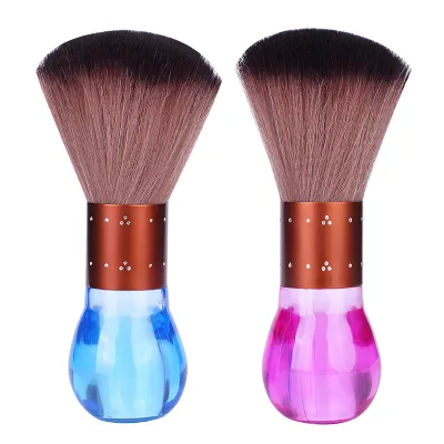 Hair Salon Barber Shop Brush Soft Bristle Crystal Clear Brush Cleaning Brush