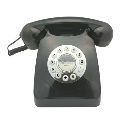 Corded Retro Phone, Vintage Old Phones, Classic Antique Landline Phones for Home & Office Decor, Novelty Hotel Telephone