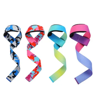 Custom Cotton Heavy Duty Training Wrist Straps Neoprene Gym Weightlifting Equipment with Custom Logo for Fitness Sports Style