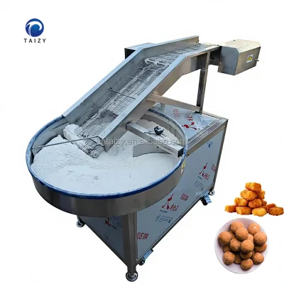 Commercial Burger Patty Coating Machine Automatic Chicken Tender Chicken Nuggets Breading Machine