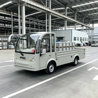 RenQi Closed Cab Low-speed Electric Warehouse Transport Vehicles for Resort Logistics Construction Sites and Gardens