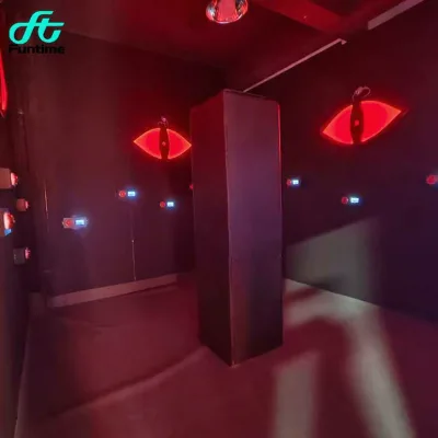 Digital Sports Center Devil's Eye Game Indoor Escape Team Building Wall Hidden LED Light Button Activation Interactive Game
