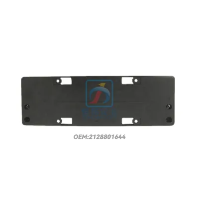 Black Plastic Front License Plate Frame License Plate Base 2128801644 for Mercedes Benz E Class W212