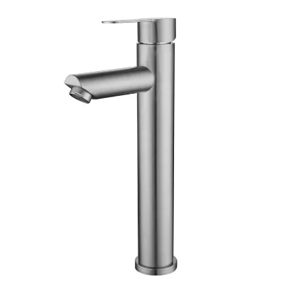 High Quality Modern Single Hole Deck Mounted Chrome Single Handle Zinc Alloy Square Basin Faucet Pull-Out Spray Ceramic Valve