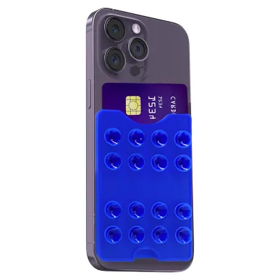 Silicone Sucker Suction Cup ID Credit Name Card Badge Holder Cover Phone Accessories Mobile Phone Holder