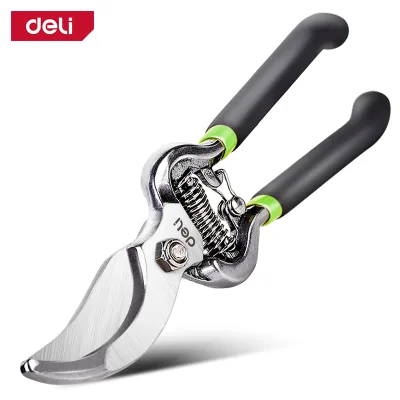 Deli EDL2778 Stainless Steel #Garden Shears #8 & Carbon Steel Blade Fiber Handles Fruit Branch Scissors