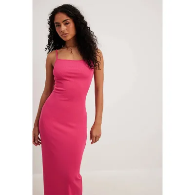 Europe and America's 2023 Bestselling New Knitted Backless Long Dress With Low Pleats on the Back and Slit Dress