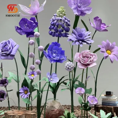 SMOOTH Hot Sale Giant Free Standing Paper Flower for Wedding Paper Flower Backdrop Party Photo Booth