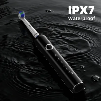 38000 Strokes/min Rotating Portable IPX7 Waterproof Sonic Electric Toothbrush Rechargeable Massage for Adults Sensitive Teeth