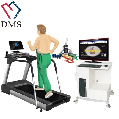 CE Approved Wireless 12 Lead Stress Test ECG Exercise Treadmill ECG ETT Machine with Trolley