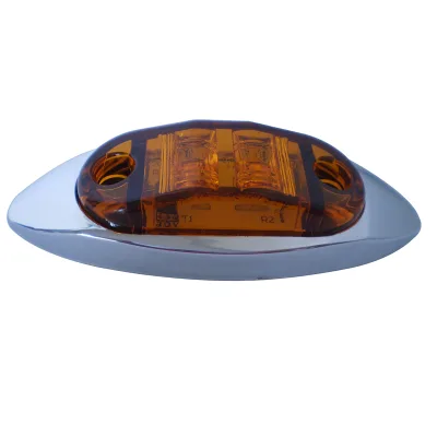 12V/24V Waterproof 2.5 Inch Oval Amber Boat Trailer Truck Parts Identification Side Marker Clearance Lights
