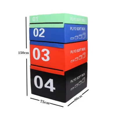 ZJFIT 2024 New GYM Exercise 4-in-1 Combination Jumping Box Four-level Software Jumping Box Adult