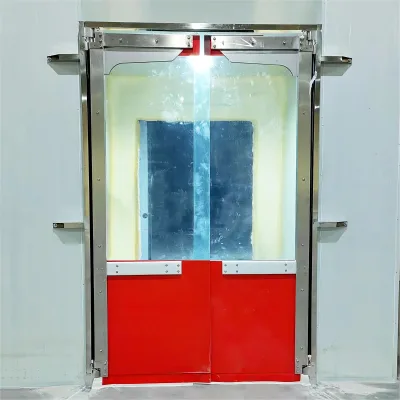 Factory Direct Sale Brand New High Quality Industrial Anti-collision PVC Double Swing Door for Cold Room
