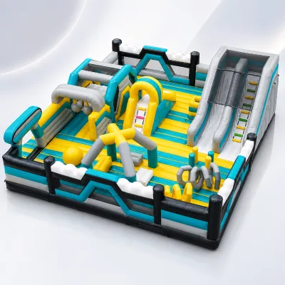 Commercial Inflatable Obstacle Course Playground with Climbing Slide Games for Kids Indoor Outdoor Amusement Park