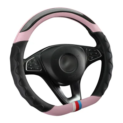 Manufacturers Direct Sales of New Put Sets Fashion Manufacturing Available Car Steering Wheel Cover Leather Carbon Fiber