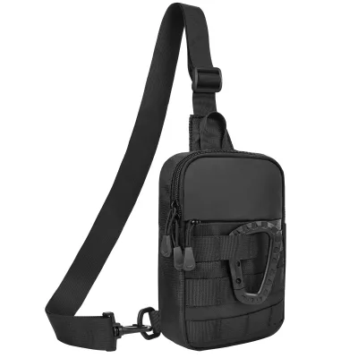 Men's Fashionable Small Tactical Sling Bag Waterproof Utility Mini Crossbody Chest Bag
