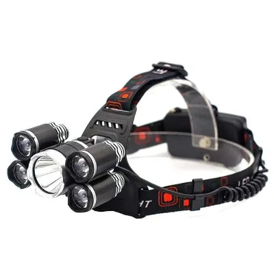 Camp USB Rechargeableheadlightt Headlamp Flashlight High Pheadlampmable Waterproof LED Camping Rechargeable Battery Headlight QD