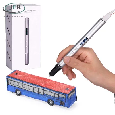 JER Factory Custom 3d Print Pen Full Kit for Adults Diy Creative Drawing Toys Pen 3d FCC Approval Metal Magic 3d Pen