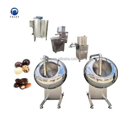 Melt Dark Chocolate Coated Macadamia Nuts Production Line Chocolate Tempering Machine
