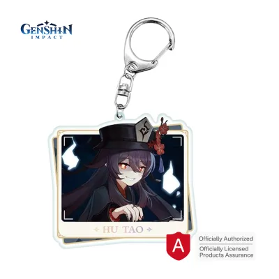 Hot Products 2025 Anime Merchandise Genshin Impact Acrylic Plastic Pendant Character PV Series Hutao Acrylic Keychain