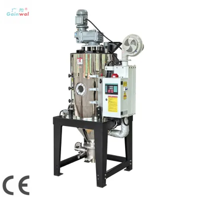 Continuous 100KG/H Gainwal Brand PET/PLA Recycling Crystallizer with PLC/PID Control and 1 Year Warranty