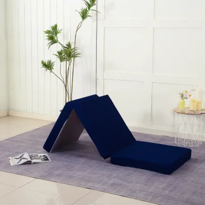 Anti-slip and Durable Single-sized Bedroom Camping Memory Foam Mattress with Foldable Vacuum Compression Packaging