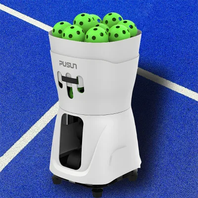 Pickleball Training Launcher with Remote Control and Multi Speed Settings Ideal for Home Garage Court Practice