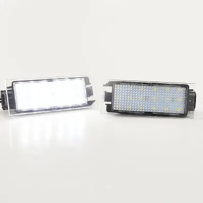 Car Exterior Light Abs Material 12v 18smd High Quality Led License Plate Lamp