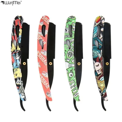 Wanmei Custom Wholesale Fashion Salon Styling Shaving Safety Eyebrow Face razor Shaving Printing razor