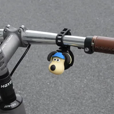 Popular Cartoon Puppy Funny Bicycle Electric Horn Volume Adjustment 5 Kinds Rechargeable 110DB Bike Electric Bell
