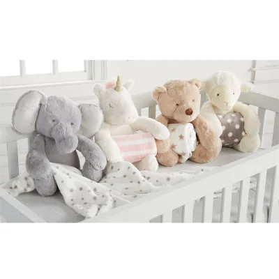 Plush Animal Unicorn Bear Toy Blanket Super Soft Fleece Blanket for Baby