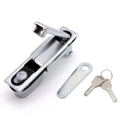 Link- Metal Button Industry Door Cabinet Lock Swing Handle Latches Lock Electrical Panel Lock With Key