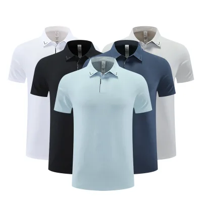 Wholesale T-Shirt for Men Bulk T Shirt Short Sleeve Collar Shirt Custom Plain Polyester Poloshirt Custom Polo Shirts with Logo
